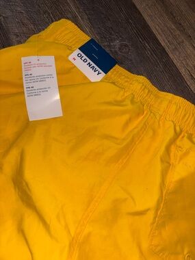 Old Navy Bright Yellow Swim Trunks